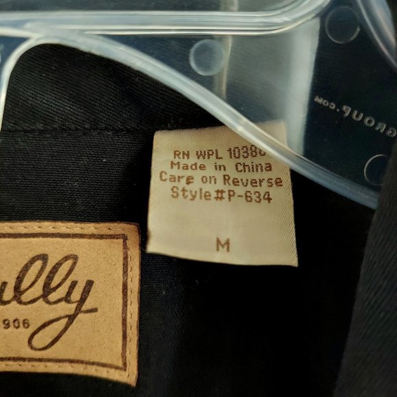 Vintage  Scully Gunfighter Men's Western Button Down Crimson w/caballero cuffs - Picture 9 of 15